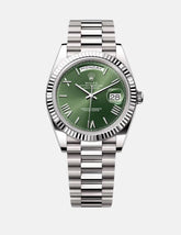 Rolex Day-Date 40 Olive White Gold New