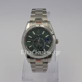 SKY-DWELLER SS GREEN DIAL STICK MARKERS