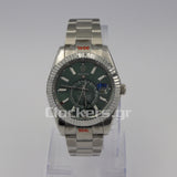 SKY-DWELLER SS GREEN DIAL STICK MARKERS