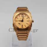 BVLGARI OCTO EXTRA-THIN SATIN-POLISHED ROSE GOLD DIAL- ROSE GOLD BRACELET