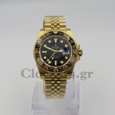 ROLEX GMT-MASTER II YELLOW GOLD BLACK DIAL CERAMIC BEZEL 40MM