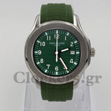 PATEK PHILIPPE AQUANAUT TIME GREEN DIAL AUTOMATIC 5164A-001 CLONE