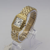 CARTIER PANTHÈRE 18K GOLD DATE ROMAN DIAL WITH