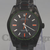 MILGAUSS 116400GV – BLACK DIAL – GREEN CRYSTAL – PVD