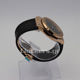 HUBLOT CLASSIC FUSION KING WATCH - 42 MM - BLACK DIAL - RUBBER AND LEATHER STRAP