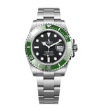 SUBMARINER SS BLACK COLLECTOR GREEN CERAMIC BEZEL 41MM CLONE
