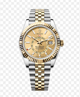 SKY-DWELLER 2-TONE BLACK GOLD DIAL STICK MARKERS jubilee