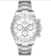 C0SM0GRAPH DAYT0NA WHITE DIAL SS 40MM
