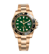 GMT-MASTER II SS GOLD GREEN CERAMIC BEZEL 40MM CLONE