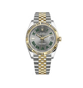 DATEJUST 36 MM 2-TONE JUBILLEE FLUTED GRAY ROMAN