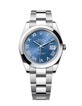 DATEJUST 41MM SS BLUE DIAL ROMAN MARKERS