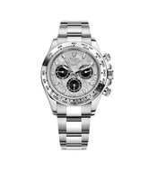 DAYT0NA 18K WHITE GOLD STEEL DIAL 40MM