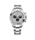 DAYT0NA 18K WHITE GOLD STEEL DIAL 40MM