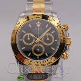 Rolex Daytona 2025 126503 Daytona 40mm Two Tone Yellow Gold Black Dial Oyster Bracelet
