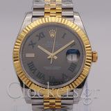 Datejust 41 Wimbledon Dial Two Tone Jubilee 126333 Full Set Fluted Bezel 2025