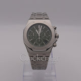 AUDEMARS PIGUET ROYAL OAK CHRONOGRAPH 41MM STEEL BLACK GREEN 26331ST