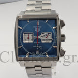 TAG Heuer Monaco Automatic Chronograph Caliber 02 Blue Dial Steel CBL2111