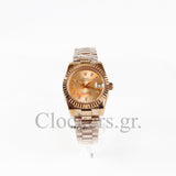 DATEJUST 31MM GOLD OYSTER ROSE GOLD DIAL DIAMONDS MARKERS