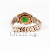 DATEJUST 31MM GOLD OYSTER ROSE GOLD DIAL DIAMONDS MARKERS