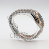 DATEJUST 36MM 2-TONE ROSE GOLD JUBILEE BRONZE DIAL DIAMONDS MARKERS
