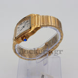 SANT0S DE CARTIER WATCH LARGE MODEL, AUTOMATIC, GOLD, INTERCHANGEABLE