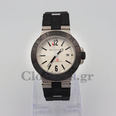 BVLGARI ALUMINIUM 40MM GREYBLACK DIAL RUBBER BEZEL
