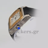 SANT0S DE CARTIER AUTOMATIC, YELLOW GOLD AND STEEL, TWO