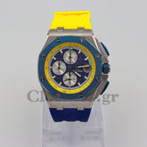AUDEMARS PIGUET ROYAL OAK OFFSHORE STEEL BLUE/YELLOW DIAL