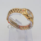DATEJUST 31MM YELLOW GOLD OYSTER DIAMONDS MARKERS