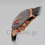 COSMOGRAPH DAYTONA ROSE RUBBER STRAP CERAMIC BEZEL 40MM
