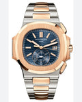 PATEK PHILIPPE NAUTILUS 2-TONE BLUE DIAL BRACELET