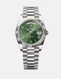 Rolex Day-Date 40 Olive White Gold New