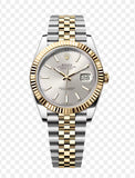 DATEJUST 41MM 2-TONE GOLD GRAY DIAL STICK MARKERS clone