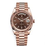 DAY-DATE II 41MM ROSE GOLD BRONZE DIAL RB STICKS MARKERS CLONE