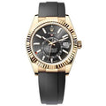 SKY-DWELLER BLACK DIAL AUTOMATIC MEN'S RUBBER