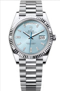 DAY-DATE 36 MM SS SKY BLUE DIAL DIAMONDS MARKERS