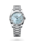DAY-DATE II 40MM PLATINUM BLUE DIAL ROMAN MARKERS