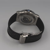 HUBLOT CLASSIC FUSION KING  WATCH - 42 MM - BLACK DIAL - SS BLACK RUBBER AND LEATHER STRAP