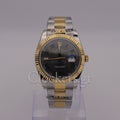 DATEJUST 36 MM 2-TONE  FLUTED GRAY ROMAN