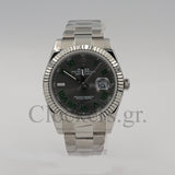 Rolex Datejust 36mm Wimbledon Dial Smooth Bezel Oyster  126200 Unworn 2022+