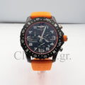 BRΕITLIΝG ENDURANCE PRO CHRONOGRAPH SUPER QUARTZ 44MM BLACK DIAL MENS WATCH ORANGE X82310D51B1S1