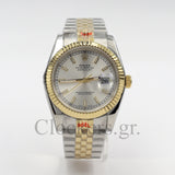 DATEJUST 36MM 2-TONE GOLD OYSTER WHITE DIAL STICKS MARKERS