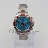 C0SMOGRAPH DAYT0NA SS CERAMIC  ROMAN BLUE DIAL 40MM