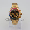 C0SMOGRAPH DAYT0NA BLACK DIAL  GOLD RAINBOW 40MM